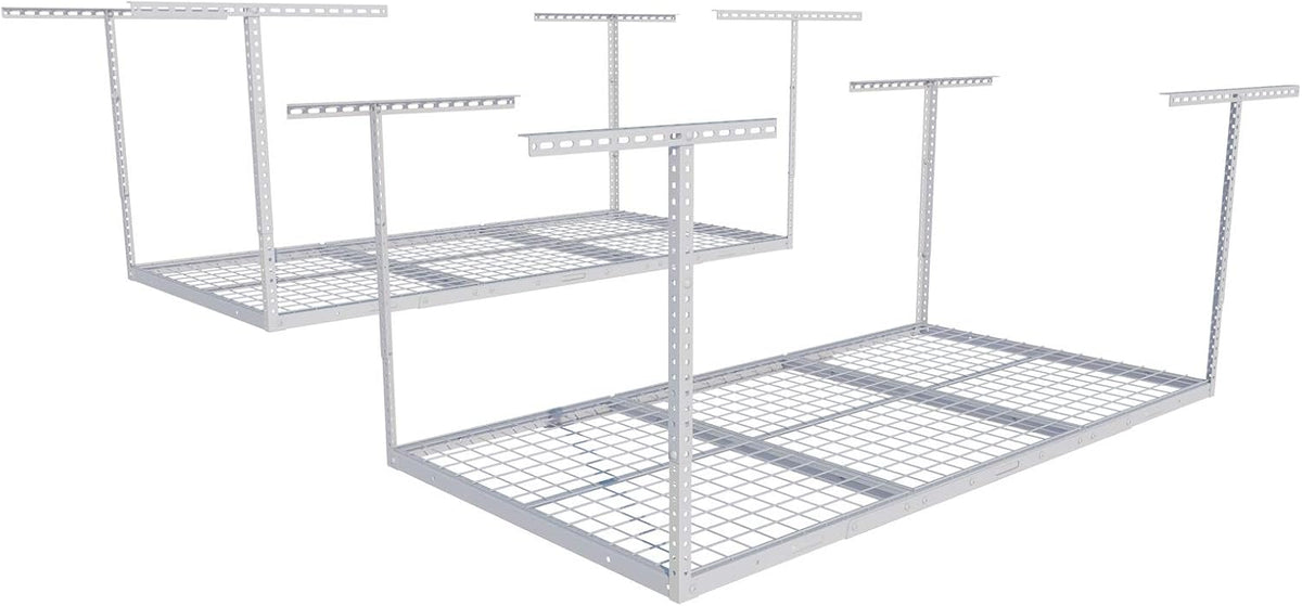 FLEXIMOUNTS 2 Pack 3x6 Overhead Garage Storage Adjustable Ceiling Rack 72"