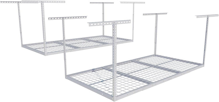 FLEXIMOUNTS 2 Pack 3x6 Overhead Garage Storage Adjustable Ceiling Rack 72"