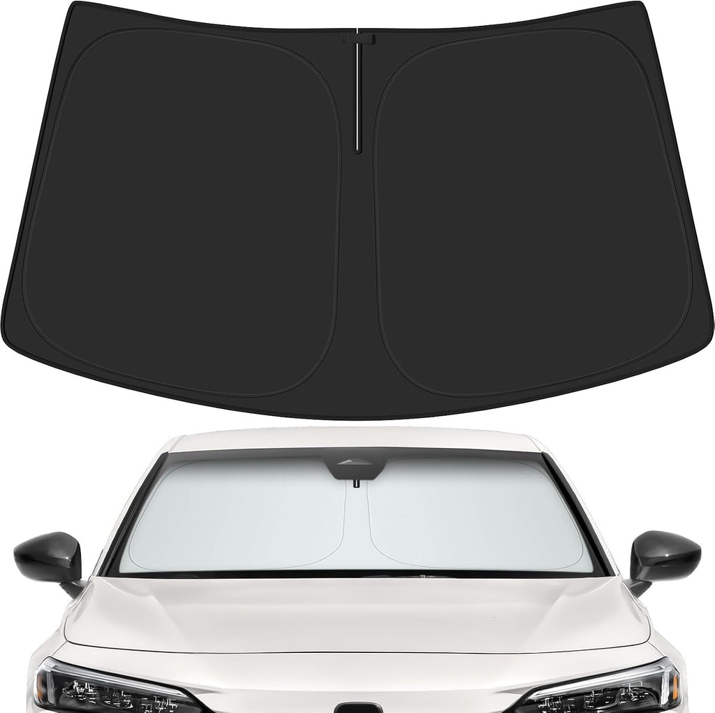 Car Windshield Sun Shade for Honda 2022-2025 2026 Civic Accessories (OEM Design) Reflective Foldable Heat Insulation Sunshade for Ultimate Protection