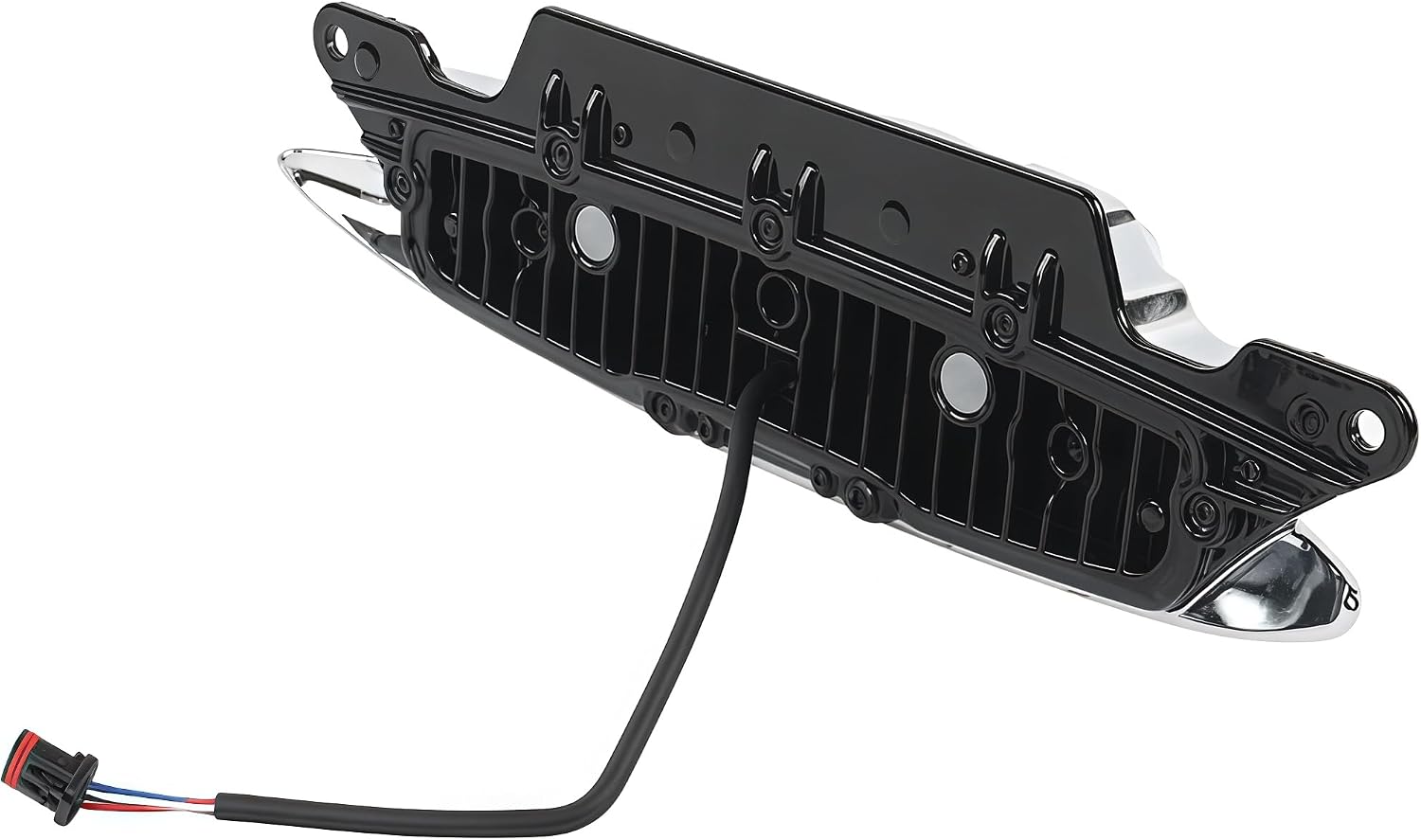 Road Glide Lower Front Fairing LED Running Light Switchback White Amber Turn Signal Accent Lamp for Harley Road Glide FLTRX CVO ST Limited 2024-2026 Clear Lens Plastic(Black)