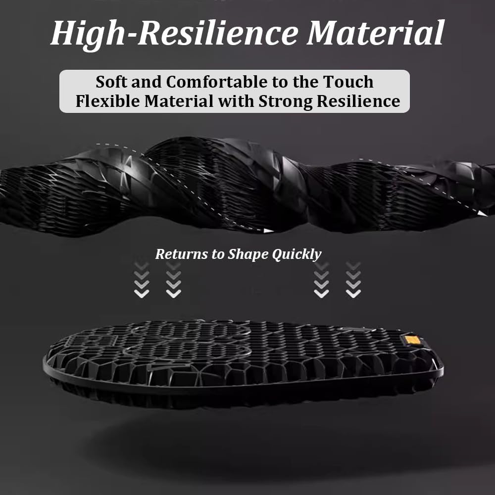 Motorcycle Seat Cushion for Kawasaki Versys X300 300 Versys X250 1000 Versys1000, Non-Slip Moto Gel Seat Pad, 3D Honeycomb Structure Shock Absorption and Breathable Seat Cover for Long Rides