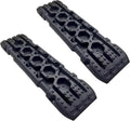 Traction Boards Offroad, Off-Road Traction Boards, Emergency Tire Ladder Mats, 2Pcs Traction Mat Recovery Tracks for Sand Mud Snow Track Tire Ladder for 4WD 4X4 Mud Sand Snow Black