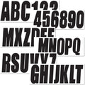 3 inch Boat Registration Number and Letter Vinyl Marine Grade Sticker Decal | Hull, PWC, Jet Ski & Pontoon, Vinyl, Waterproof & Anti-Scratch, 4 Sets