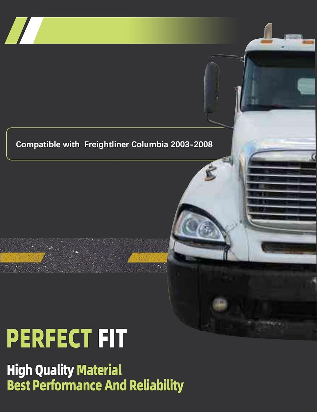 Hood Latch with Catch Bracket Compatible with Freightliner Columbia 2003-2008 Accessories Parts Replaces A17-15553-000/ A17-15553-001 Hoods Left Right Hoods Pair
