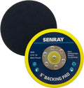 5 Inch Dual-Action Hook & Loop Molded Urethane Flexible Backing Plate for Random Orbital Sander Car Polisher - 2 PCS Set