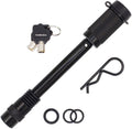 TowWorks 79831 Keyed Unique 5/8" Trailer Hitch Lock with Extra Long 4-1/2" Span, Double Safety Tow Hitch Locking Pin for 3" Receivers and Adjustable Channel Mounts