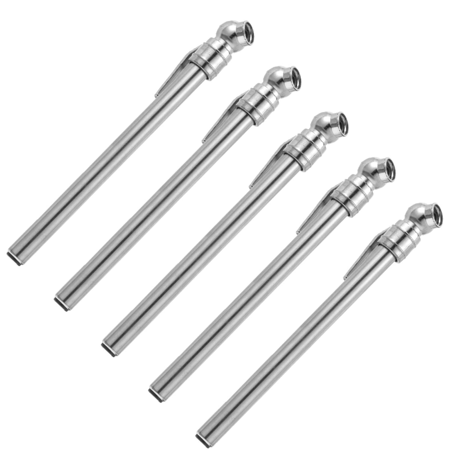 Pencil Tire Pressure Gauge 5pcs Silver Auto Tire Pressure Checker Pen for Car Wheel Maintenance Vehicle Repair Tool