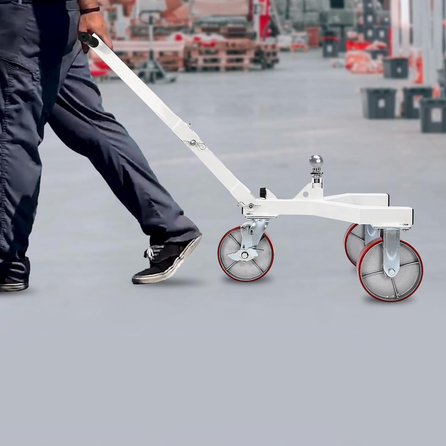 Trailer Dolly, Adjustable Trailer, Trailer Mover 3500lbs, Adjustable Height and Tie Down Angle for RVs, Boats, Garages