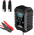 Battery Charger and Desulfator, 6V 12V Automatic Intelligent Recognition, Smart Pulse Repairer for Car Motorcycle Marine Batteries, with Trickle Charge Function and LED Display (1 Set)