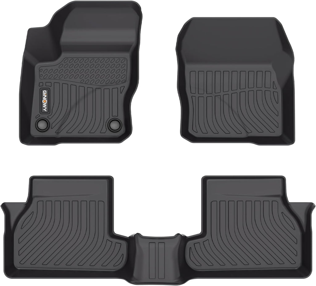 GINOWY-Floor Mats for Ford Focus 2012-2018丨TPE All Weather Car Mats Rubber