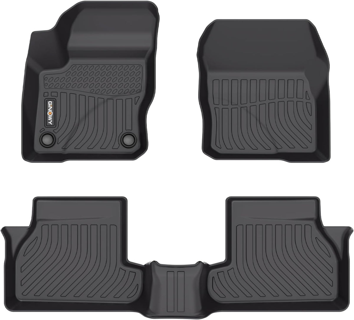 GINOWY-Floor Mats for Ford Focus 2012-2018丨TPE All Weather Car Mats Rubber