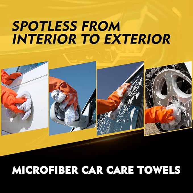 HOMEXCEL White Microfiber Cleaning Cloth 150 Pack, 12.5 x 12.5 inch Microfiber - Image 4