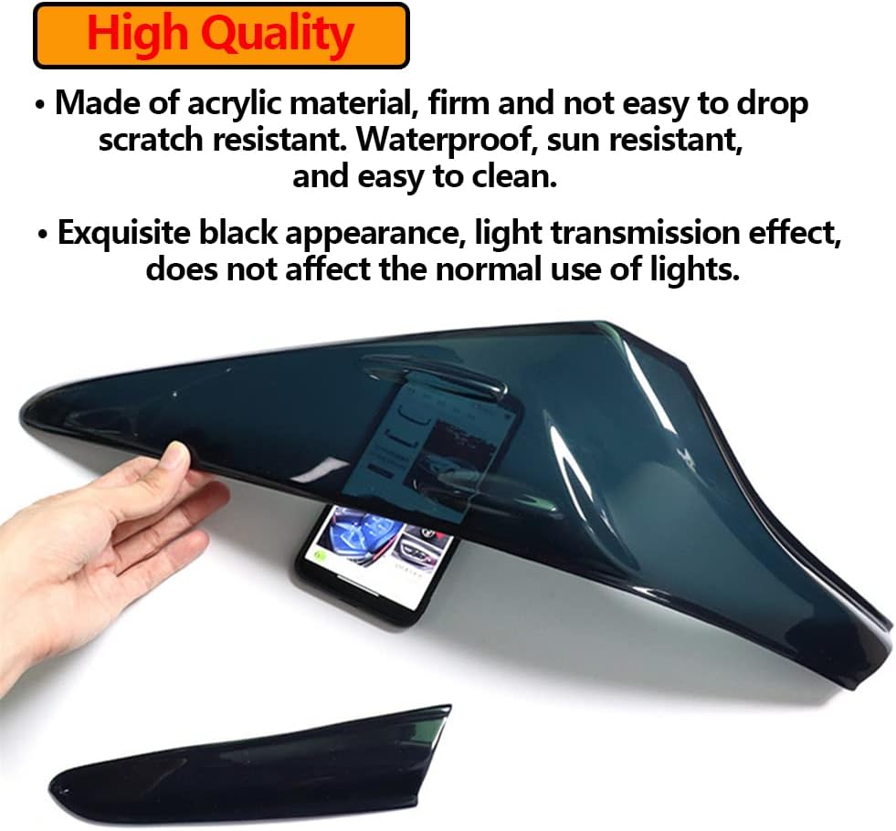 Tail Light Lamp Cover Guard Trim 4Pcs Tail Light Frame Bezels Decoration Compatible with Toyota Camry 2024 2023 2022 2021 2020 2019 2018 Accessories