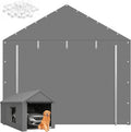 10x20 ft carport replacement zipper door,180g pe waterproof, main product view