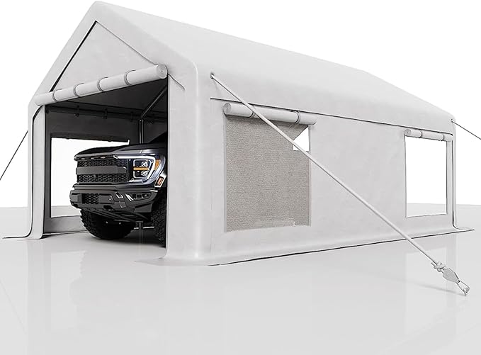 12 x 20ft Heavy-Duty Carport Canopy by Gaderth