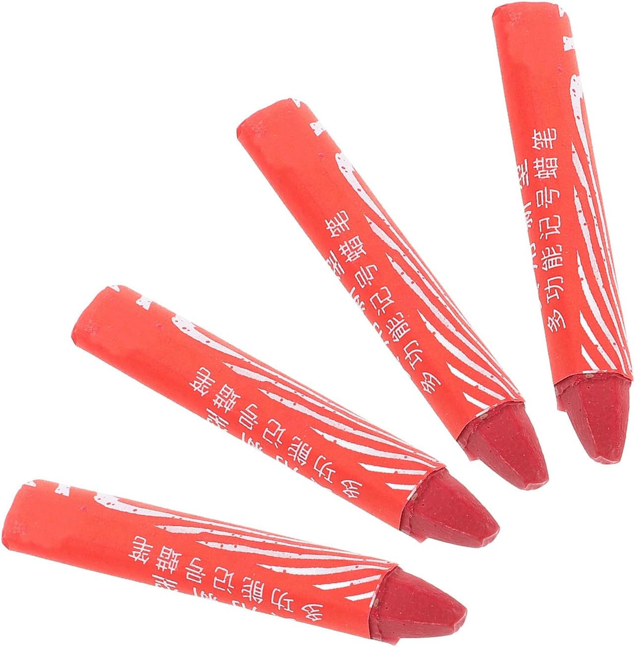4pcs Red Tire Marking Crayons, Waterproof Wax Markers for Car Tires, Plastic Material with Fade Resistant Ink, for Marking Repair Positions on Glass and Metal Surfaces