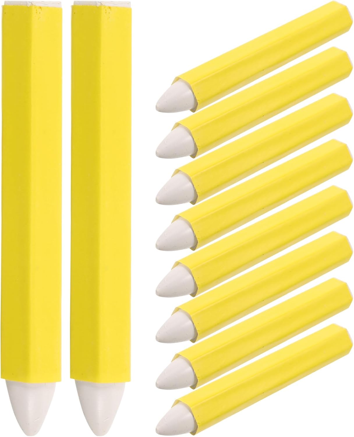 12pcs White Tire Wax Marker Crayons for Car Tyre Drawing Marking Repair - Waterproof Wheel Marking Pens Tire Paint Marker for Garage Shop
