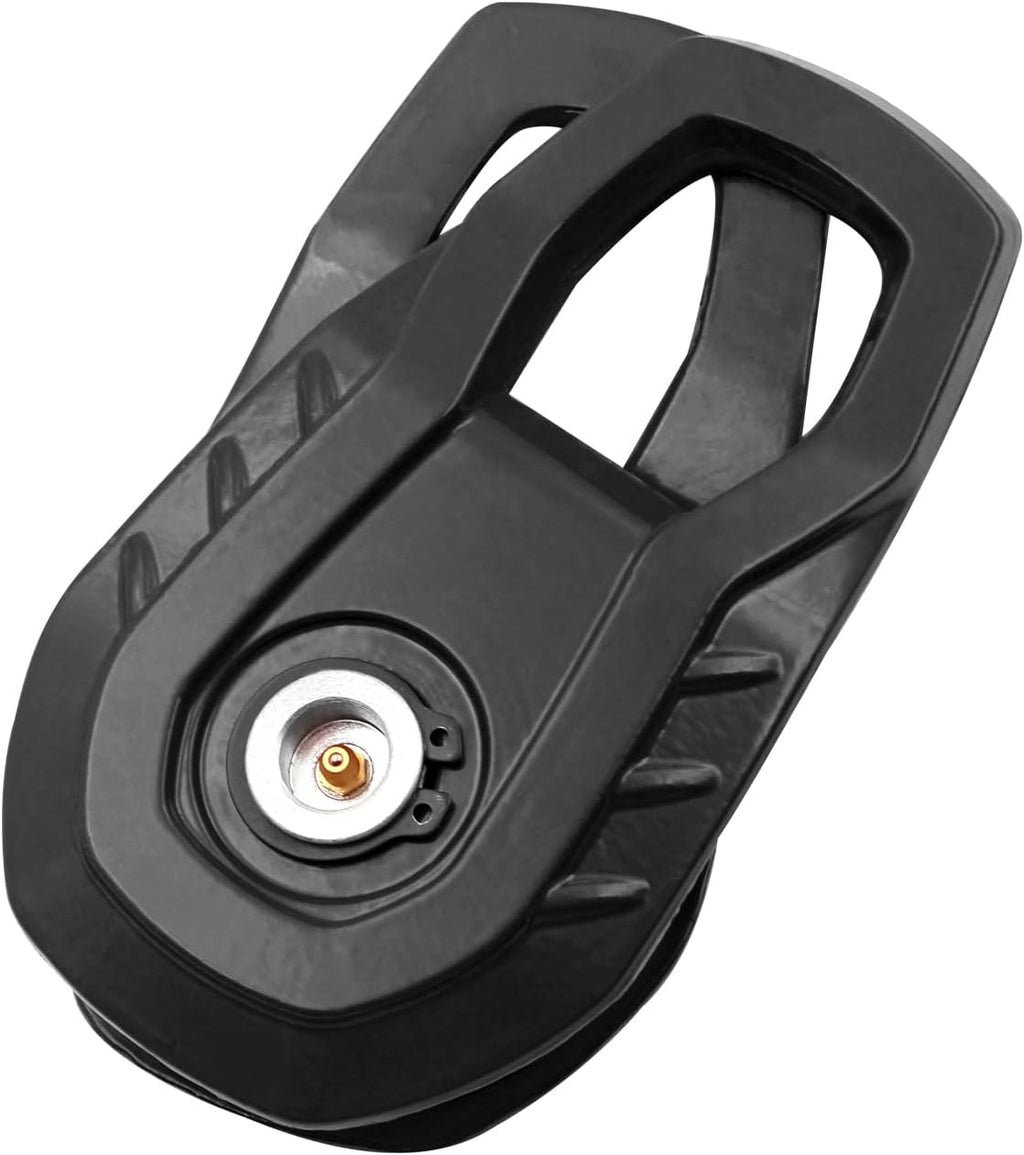 MILINI Snatch Block, 55,000 LBS (25T) Strength Recovery Off-Road Heavy Duty Winches Pulley for Synthetic Rope or Steel Cable, Universal Tackle Block for Truck, Tractor, ATV & UTV (Black)