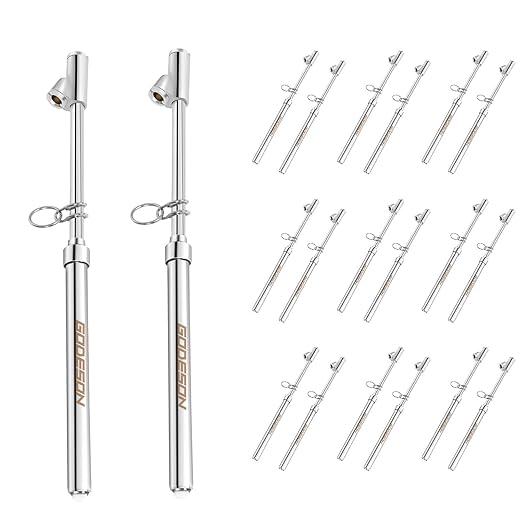 GODESON Dual Head Tire Pressure Gauge, Heavy Duty Pen Tire Gauge Range by GODESON