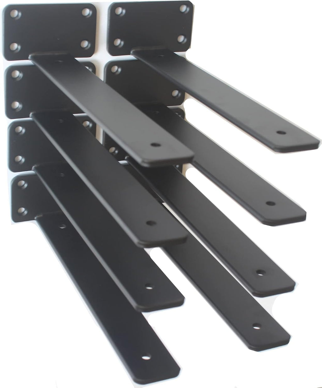 10 inch black hidden l shelf bracket (1/5, main product view
