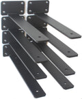 10 inch black hidden l shelf bracket (1/5, main product view