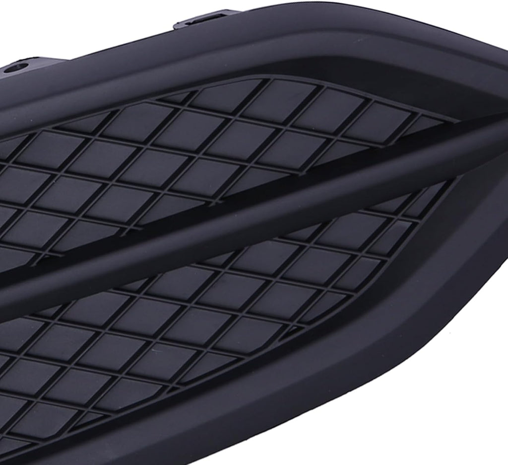 Front Grill for 2014 to 2015 Honda Civic Upper & Lower Grille with Fog Lamp Cover, Black Factory Style Replaces 71120-TS8-A51, 71105-TS8-A51