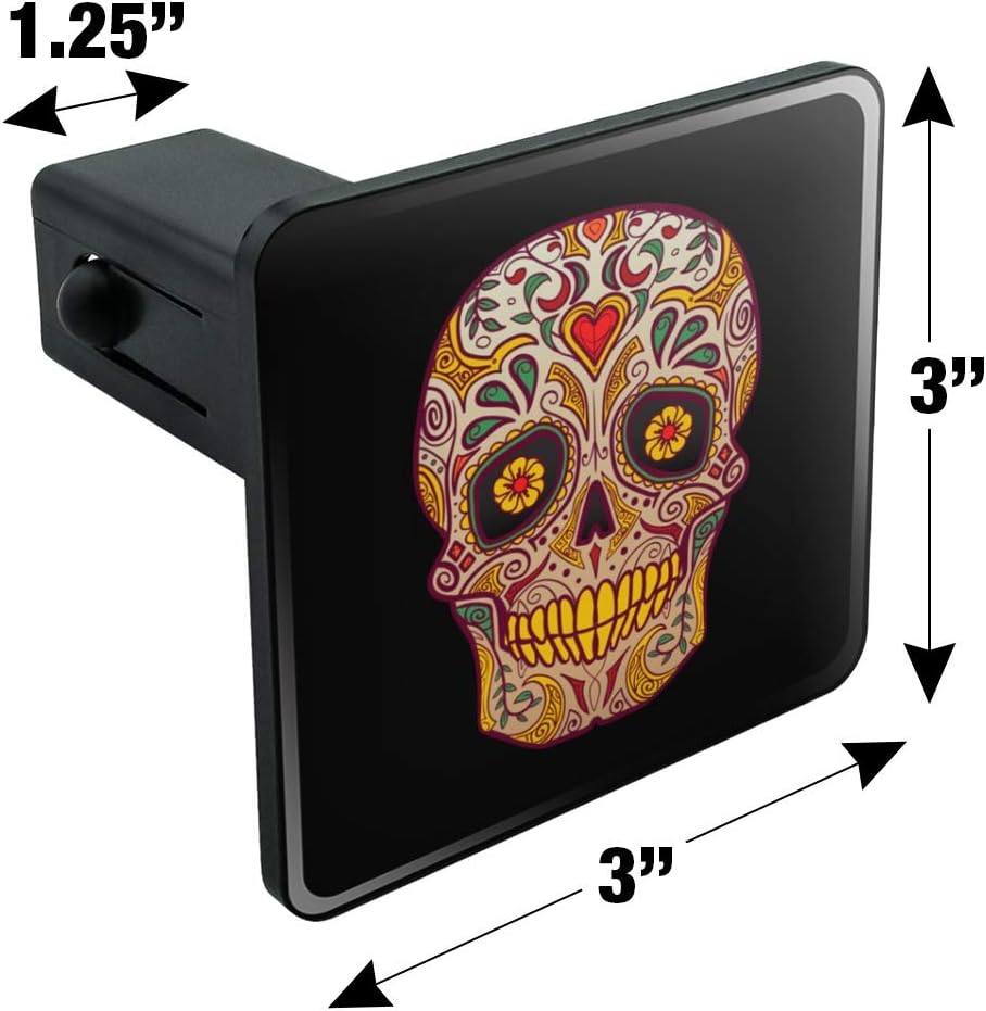 GRAPHICS & MORE Skull Day of the Dead Southwestern Tow Trailer Hitch Cover Plug Insert 1 1/4 inch (1.25")