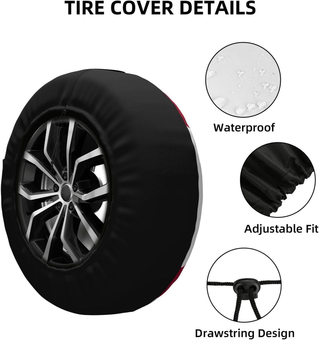 Flag of Florida Spare Tire Cover Trailer Tire Covers for Truck SUV Camper Vehicle Wheel Cover Waterproof Sun Dust Protection