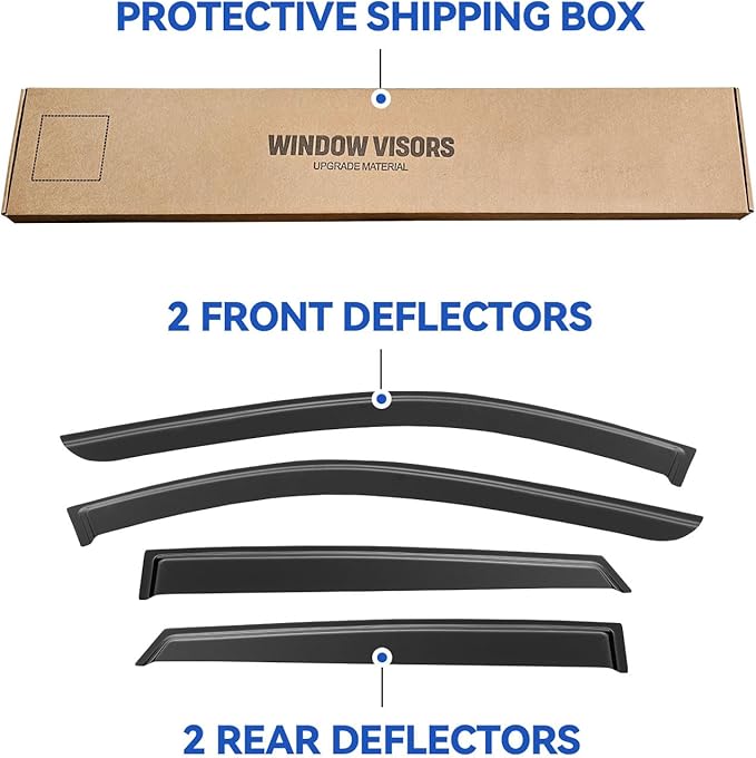 Window Visors Rain Guards Shield - Image 5