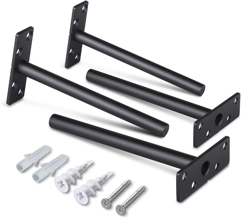 6 inch hidden floating shelf brackets, heavy duty, main product view