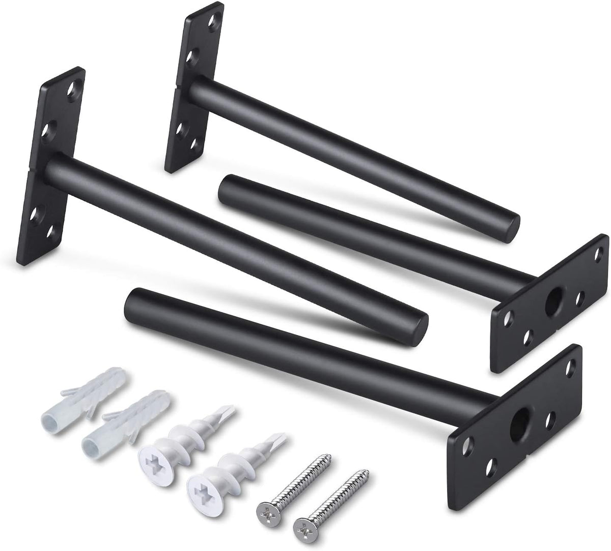 6 inch hidden floating shelf brackets, heavy duty, main product view