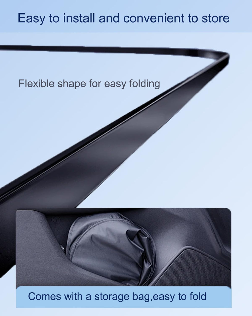 oricarmes Precisely Designed for 2025 2026 Chevy Equinox ev Sunshade 99% UV Blocking Chevy Equinox ev Accessories Windshield Sun Shade Custom Fit & OEM-Approved Design