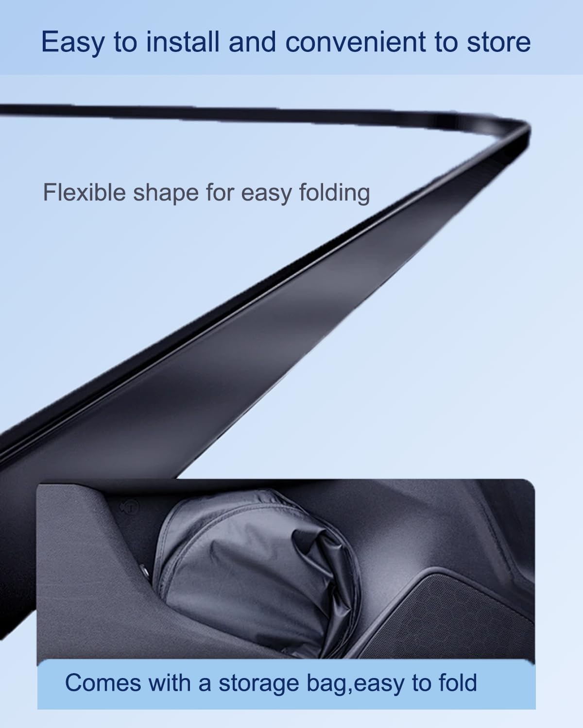 oricarmes Precisely Designed for 2025 2026 Chevy Equinox ev Sunshade 99% UV Blocking Chevy Equinox ev Accessories Windshield Sun Shade Custom Fit & OEM-Approved Design