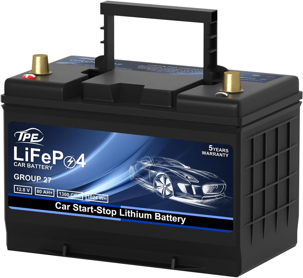GROUP 27 Car Start-Stop Lithium Battery 12V 80AH Car Battery