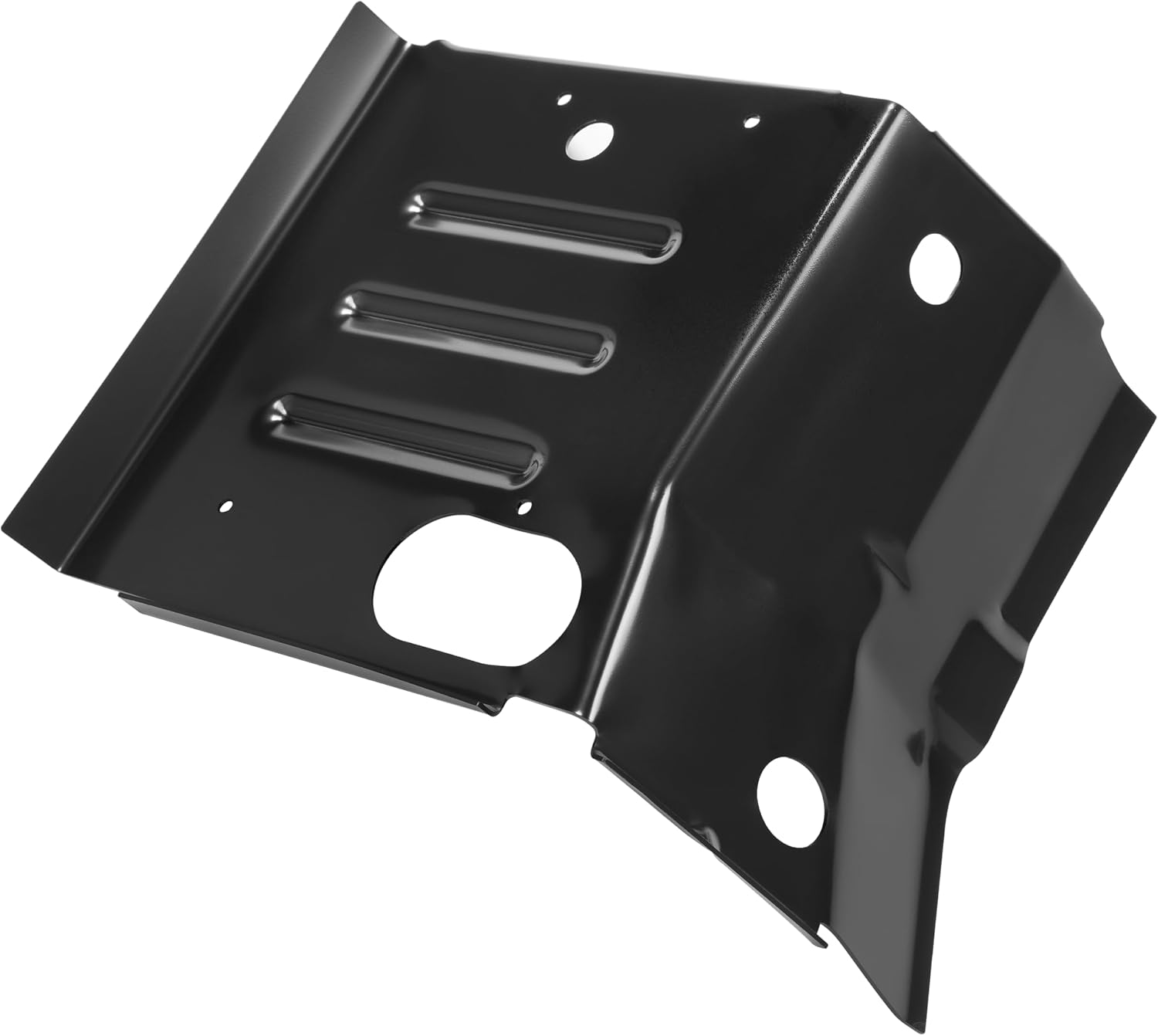 KUAFU Front Passenger Side Cab Floor Pan Support Mounts Compatible with 1980-1998 Ford F100 F150 F250 F350 Super Duty Pickup Ford Bronco Right Black Electrophoresis Steel