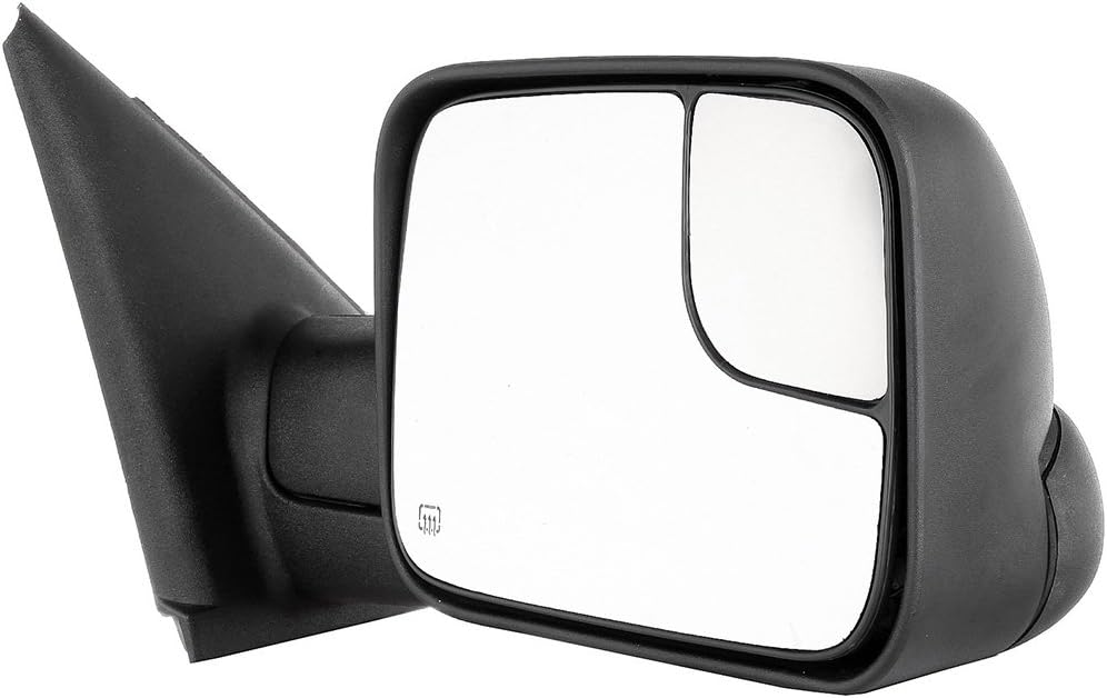 Passenger Side Heated Towing Mirrors Fits 2002-2008 for Dodge for Ram 1500 2003-2009 for Dodge for Ram 2500/3500, Power Adjusted View Mirror
