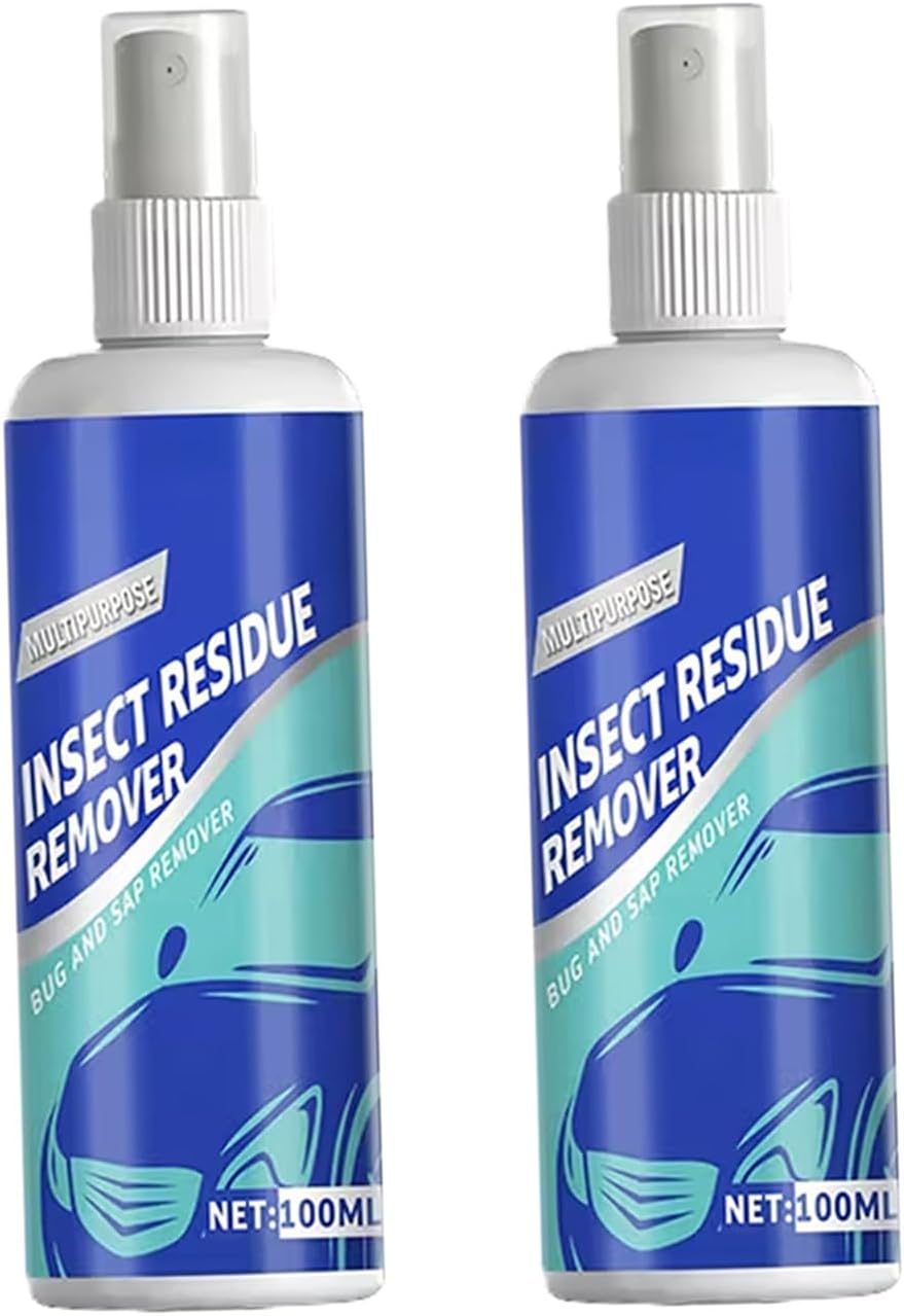 Tree Sap Remover for Vehicles, 2 Bottles 100ml Each for Car Paint Upkeep, Garage Storage and Between Wash Upkeep for Daily Exterior Use