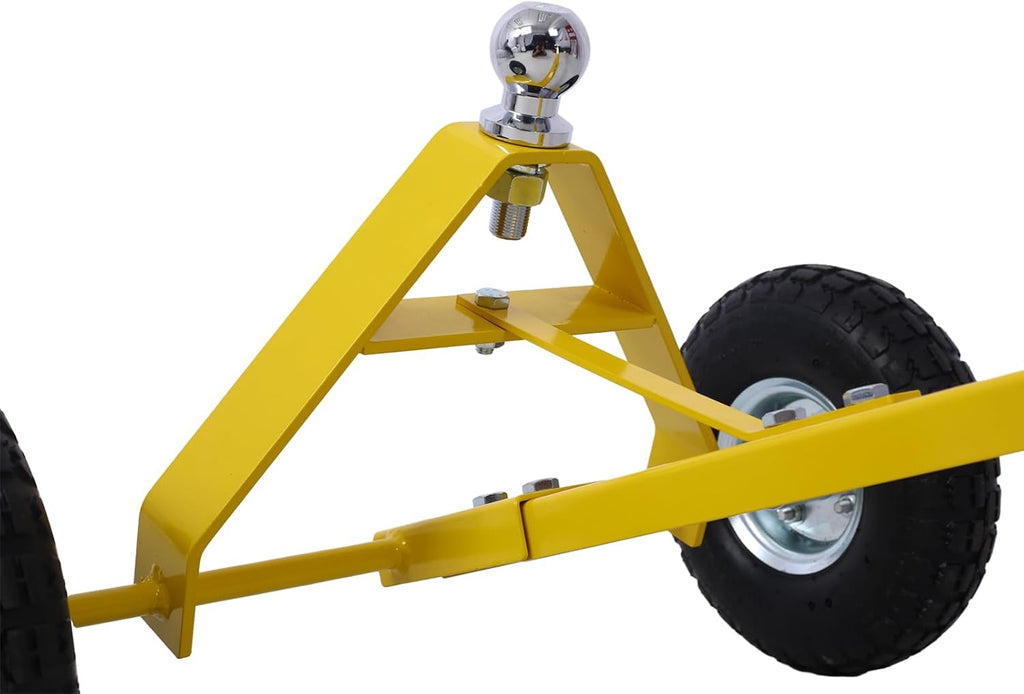 Trailer Dolly with Pneumatic Tires - 600 Lb. Maximum Tongue Weight Capacity,Yellow Color