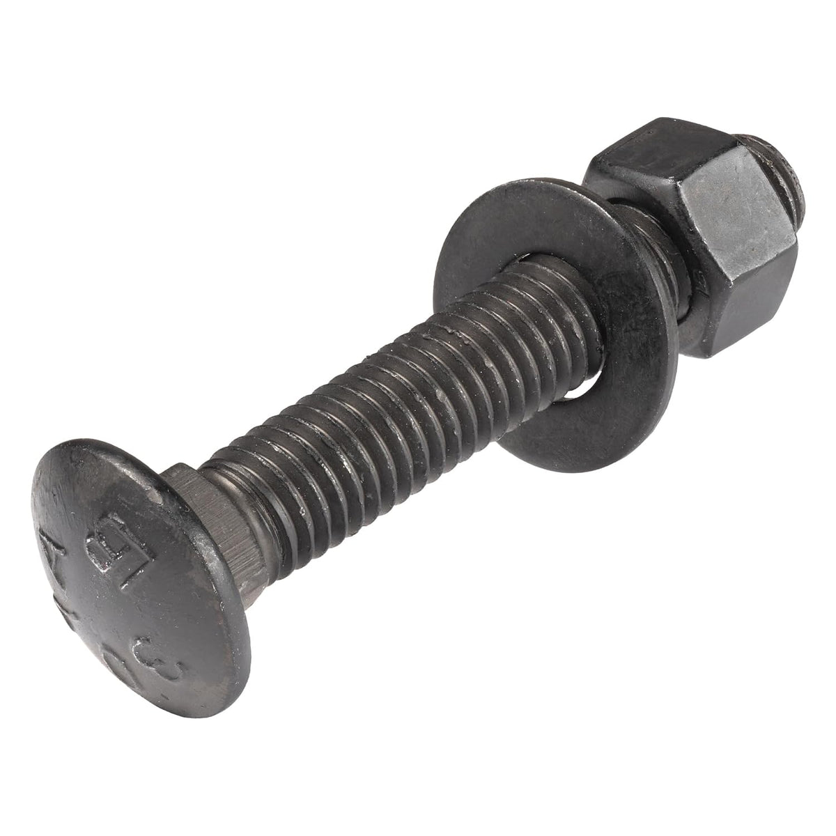 1/2 in. x 3 in. black carriage bolt, main product view