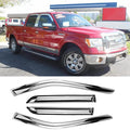 Chrome Side Window Visor Wind Vent Deflector fit by Puermto