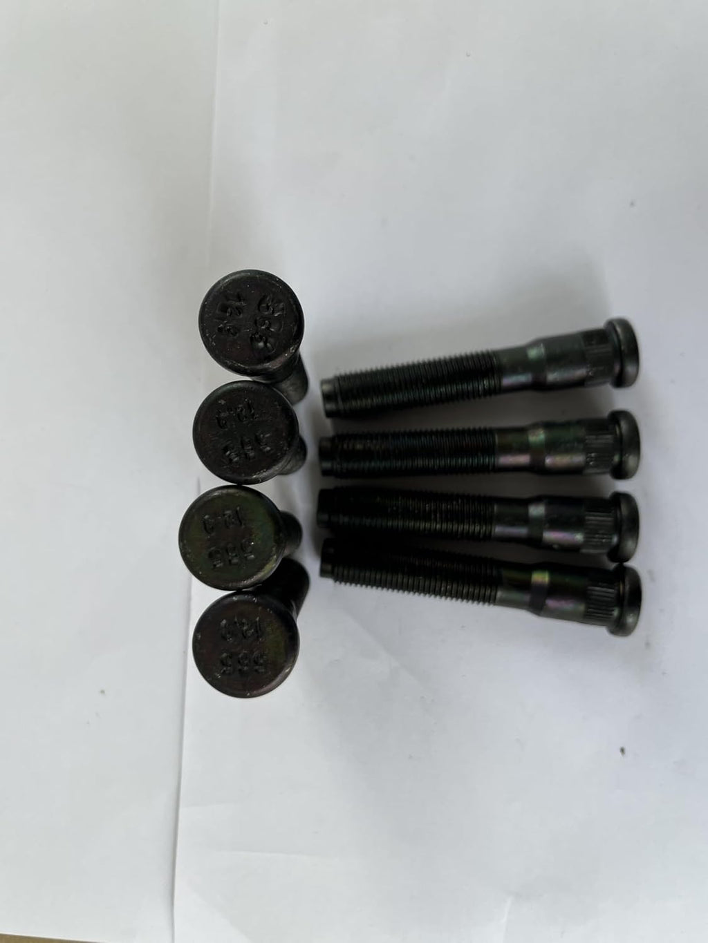 8PCS M14-1.50 Serrated Rear Wheel Stud 610-565 15.9mm Knurl, 81.7mm Length Replacement for 2003-2016 Ford F-450 F-550 Super Duty DRW Cab and Chassis Conventional Model, F-53