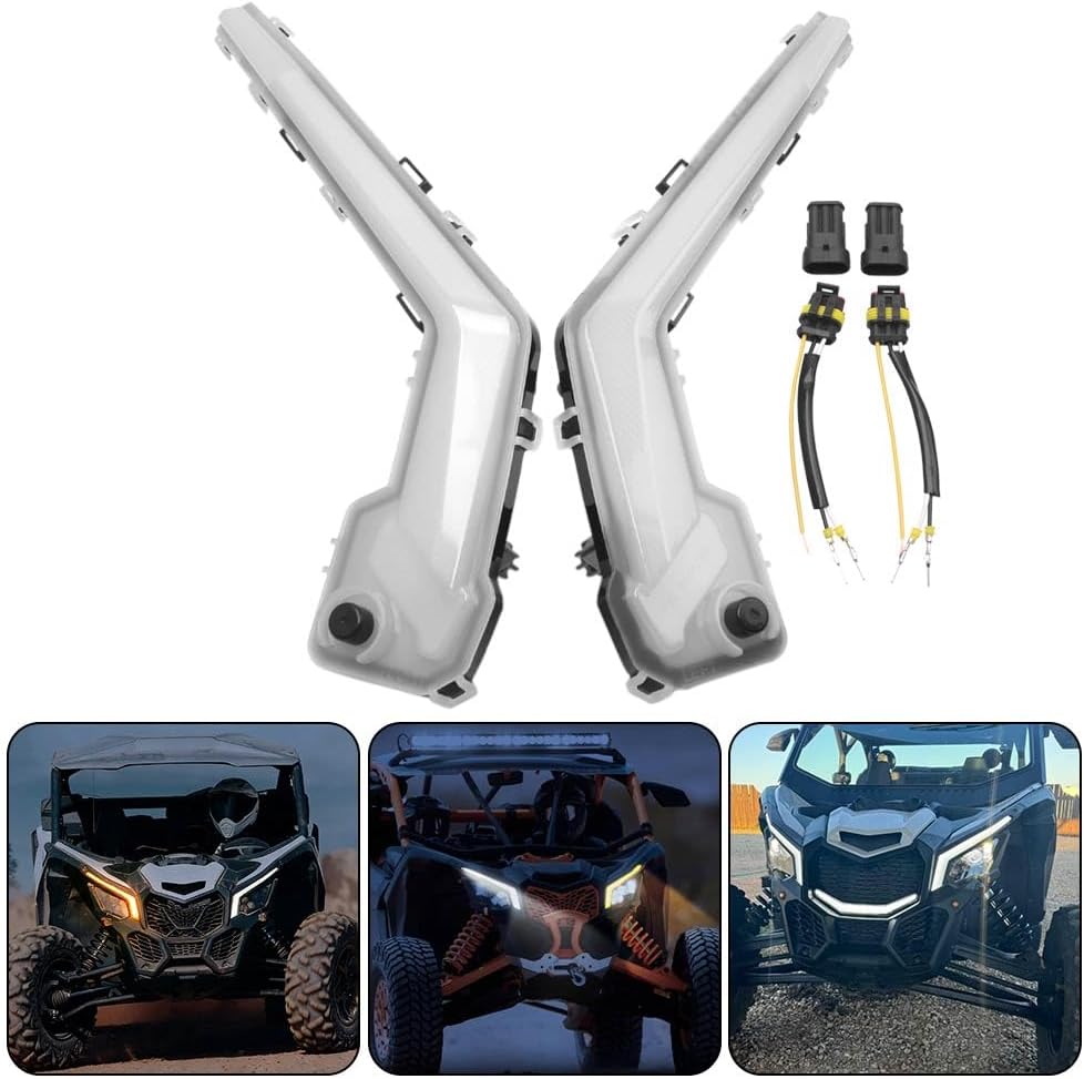 UTV Fang Lights Front Signature Lights Assembly Fit for Can-Am Maverick X3 and X3 MAX Models 2017-2025