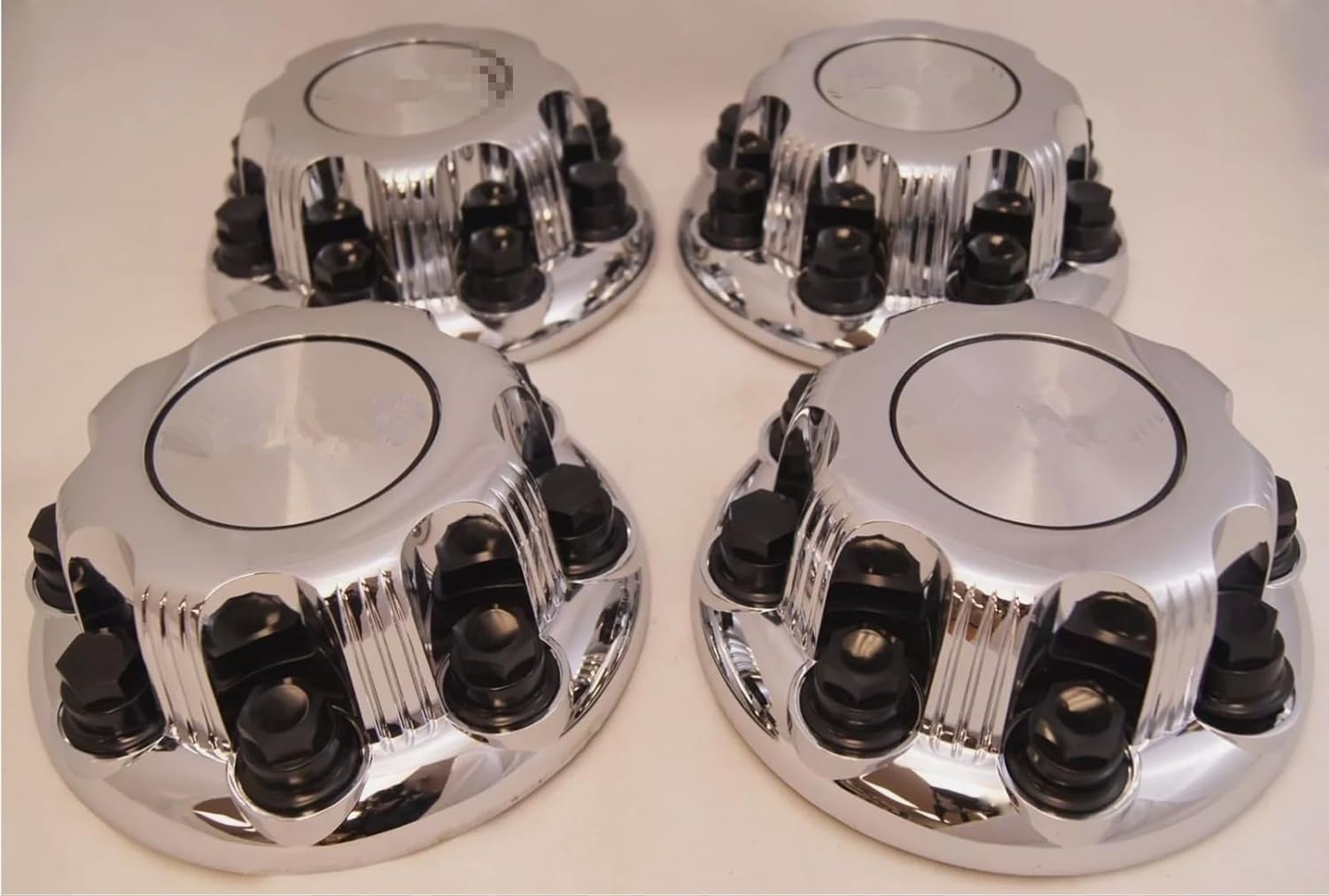 4pcs Chrome Wheel Center Caps(Glossy Silver) 8 Lugs, Fit for 1998-2013 Chevy Silverado Avalanche Suburban&GMC Sierra Yukon 1500 2500 3500 16" Rim Hub Cover, Replace 15039489 OEM(4pcs)