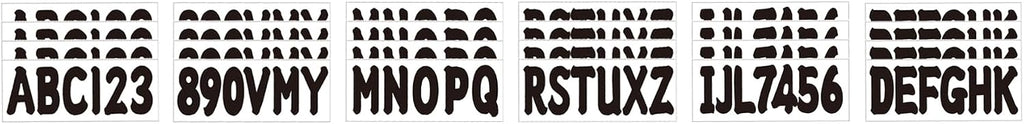 3 Inch Boat Registration Number & Letters Decal Kit Waterproof Marine Vinyl Hull Easy Apply for PWC Jet Ski Pontoon Black