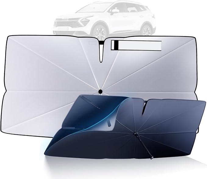 Windshield Sun Shade Umbrella for 2023-2026 Kia Sportage NQ5 Accessories: by HIMUMOY