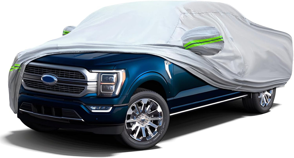 KEYOOG Truck Pickup Car Cover, 6-layer All-weather Waterproof, Heavy Outdoor