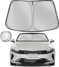 Windshield Sun Shade for 2021-2025 KIA K5 Foldable Sun Sunshade for Car Front by Fonowka