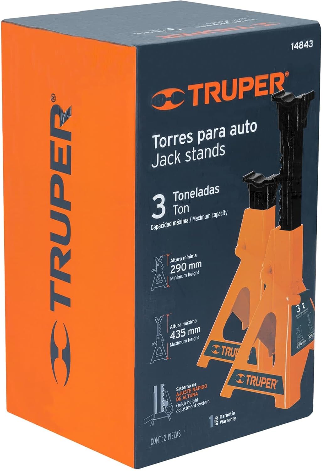 TRUPER TORAU-3 Jack Stands 3 Ton