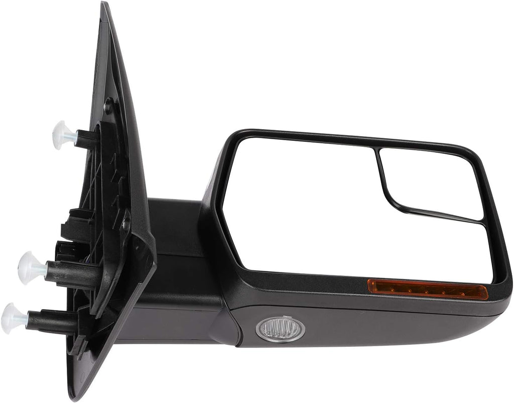 A Pair Heated Towing Mirrors Fits 2004-2014 for Ford for F150 1997-1999 for Ford for F-250, Power Adjusted View Mirror with Turn Signal Indicator