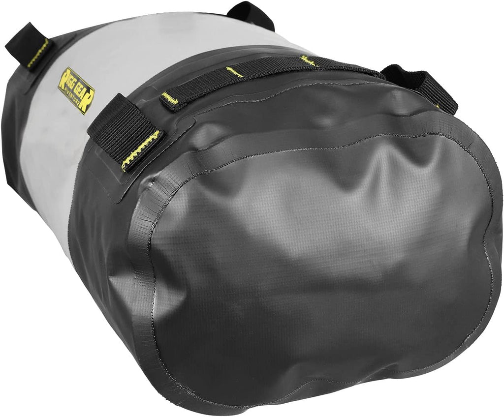 Nelson-Rigg Hurricane Waterproof Dry Roll Bag 10L, Roll Top, includes straps to attach to vehicle, air purge valve Black/Gray